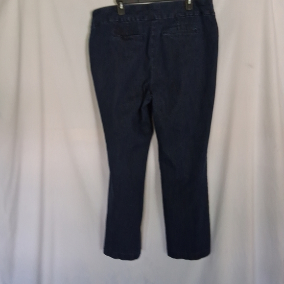 Womans Dark Blue Denim Pants - Picture 5 of 6